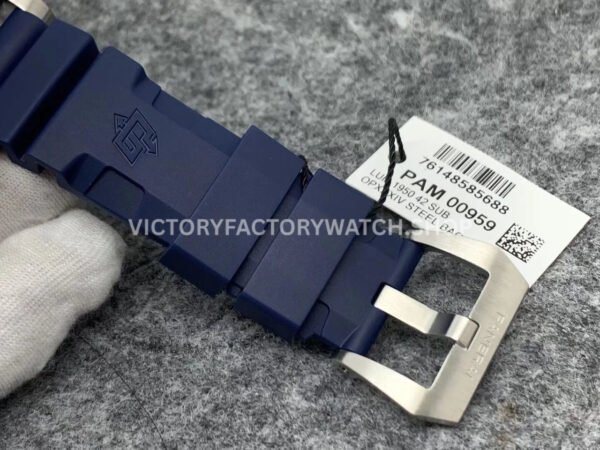 VS Factory Panerai Luminor Submersible Pam00959 42mm Steel Blue Rubber Strap Grey Dial