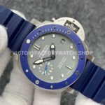 VS Factory Panerai Luminor Submersible Pam00959 42mm Steel Blue Rubber Strap Grey Dial