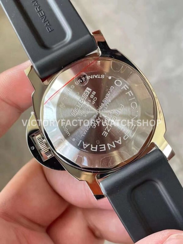 VS Factory Panerai Luminor Submersible Pam01024 44mm Steel Rubber Strap Black Dial