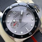 VS Factory Panerai Submersible QuarantaQuattro Luna Rossa 37th America's Cup Pam01681 44mm Steel Canvas and Rubber Strap Silver Dial