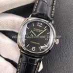 VS Factory Panerai Radiomir Black Seal 3 Days Pam00388 45mm Steel Leather Strap Black Dial