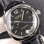 VS Factory Panerai Radiomir Black Seal 3 Days Pam00388 45mm Steel Leather Strap Black Dial