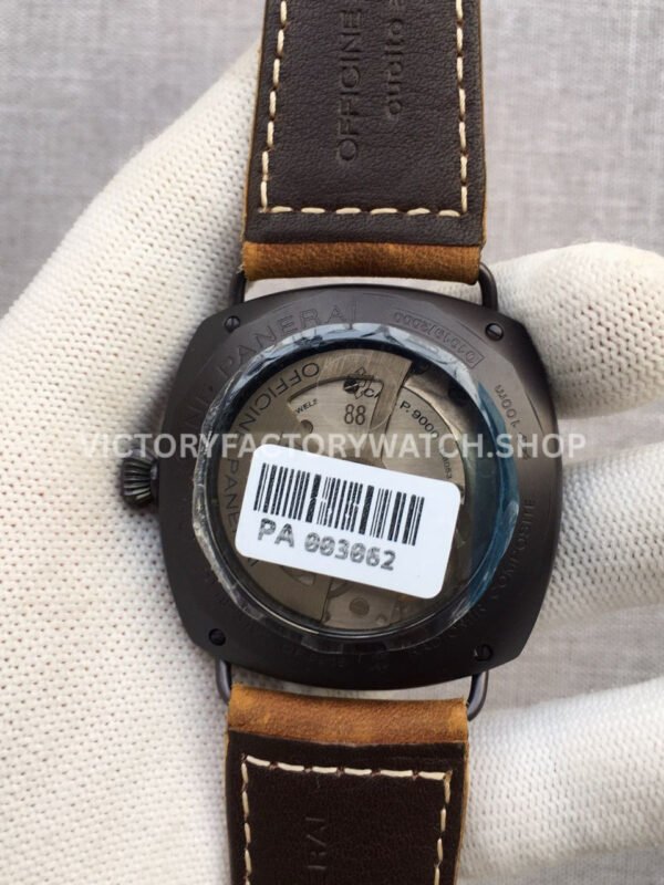 VS Factory Panerai Radiomir Black Seal 3 Days Pam00505 45mm Black Ceramic Leather Strap Black Dial