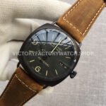 VS Factory Panerai Radiomir Black Seal 3 Days Pam00505 45mm Black Ceramic Leather Strap Black Dial