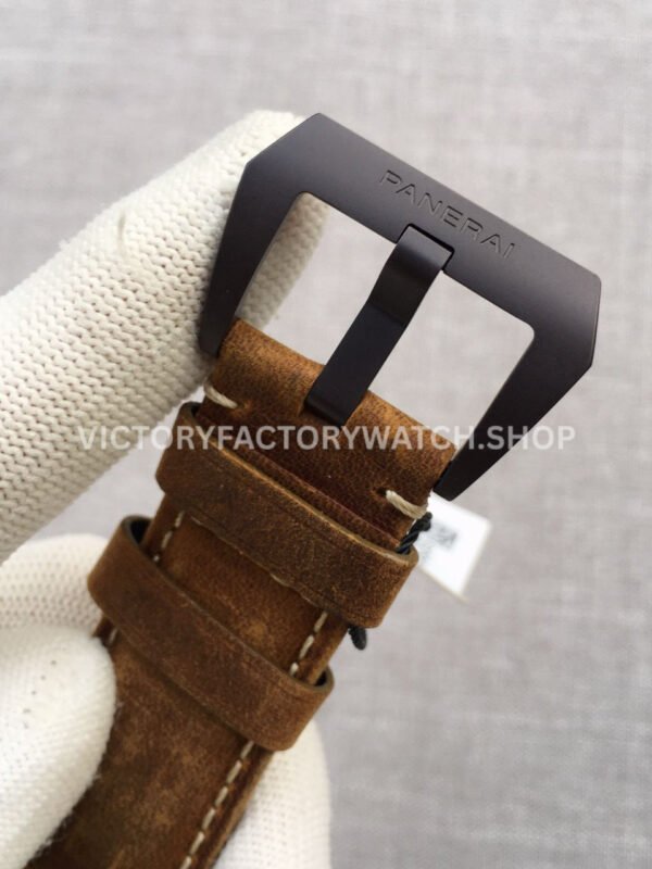 VS Factory Panerai Radiomir Black Seal 3 Days Pam00505 45mm Black Ceramic Leather Strap Black Dial