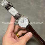 VS Factory Panerai Radiomir Quaranta Pam01292 40mm Steel Leather Strap White Dial