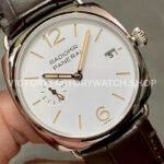 VS Factory Panerai Radiomir Quaranta Pam01292 40mm Steel Leather Strap White Dial