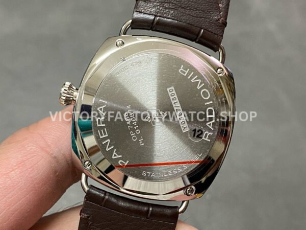 VS Factory Panerai Radiomir Quaranta Pam01292 40mm Steel Leather Strap White Dial