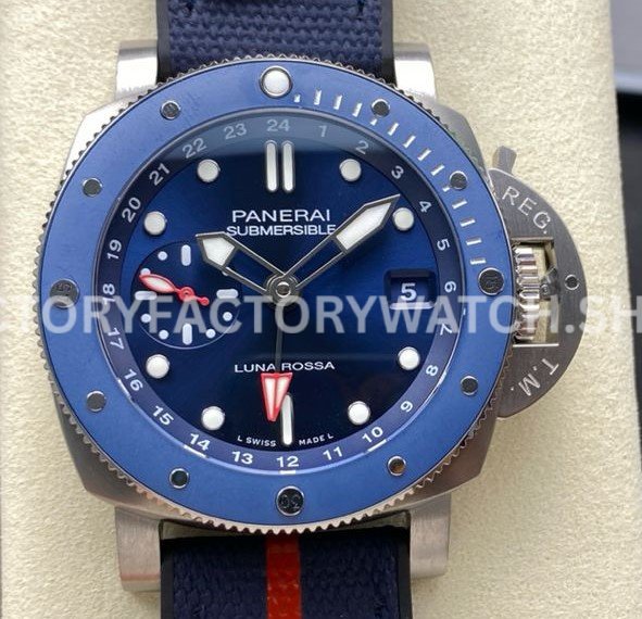 VS PAM1507 Panerai Luna Rossa GMT blue dial 42mm