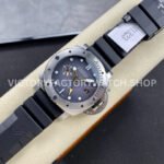 VS Factory Panerai Submersible GMT Pam01323 44mm Steel Fiber Black Rubber Strap Grey Dial