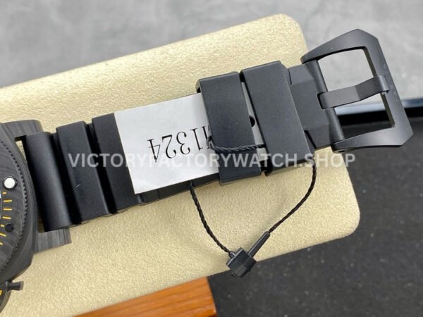 VS Factory Panerai Submersible GMT Pam01324  44mm Black Carbon Fiber Black Rubber Strap Grey Dial