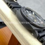 VS Factory Panerai Submersible GMT Pam01324  44mm Black Carbon Fiber Black Rubber Strap Grey Dial