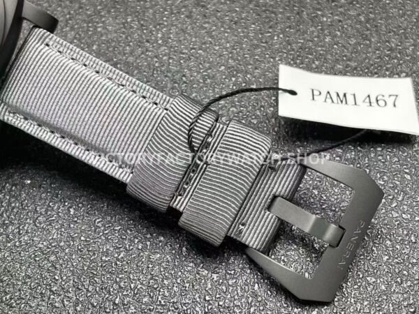 VS Factory Panerai Submersible Luminor 1950 Pam01467 44mm Titanium Textile Strap BiTempo New York Gray Dial