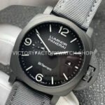 VS Factory Panerai Submersible Luminor 1950 Pam01467 44mm Titanium Textile Strap BiTempo New York Gray Dial