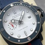 VS Factory Panerai Submersible Luna Rossa Pam01543 44mm Ceramic Rubber Strap White Dial