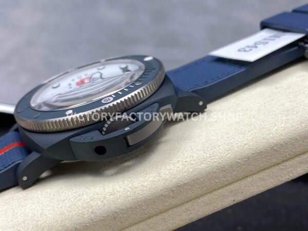 VS Factory Panerai Submersible Luna Rossa Pam01543 44mm Ceramic Rubber Strap White Dial