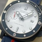VS Factory Panerai Submersible Luna Rossa Pam01543 44mm Ceramic Rubber Strap White Dial