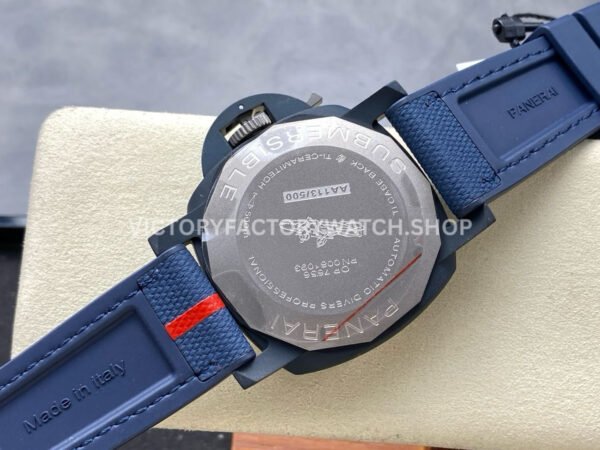 VS Factory Panerai Submersible Luna Rossa Pam01543 44mm Ceramic Rubber Strap White Dial