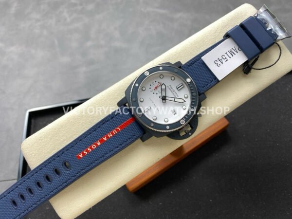 VS Factory Panerai Submersible Luna Rossa Pam01543 44mm Ceramic Rubber Strap White Dial