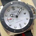 VS Factory Panerai Submersible Luna Rossa Pam01579 42mm Steel Rubber Strap White Dial
