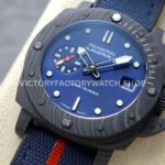 VS Factory Panerai Submersible Luna Rossa Pam1563 42mm Carbon Fiber Rubber Strap Blue Dial