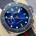 VS Factory Panerai Submersible Luna Rossa Pam1565 42mm Steel Rubber Strap Dark Blue Dial