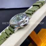 VS Factory Panerai Submersible PAM 01055 42mm Steel Verde Militare Green Rub (1) VS Factory Panerai Submersible Pam01055 42mm Steel Verde Militare Green Rubber Strap Verde Militare Green Dial
