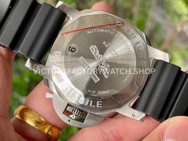 VS Factory Panerai Submersible Pam01229 44mm Steel Rubber Strap Black Dial