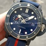 VS Factory Panerai Submersible Pam01466 44mm Ceramic Rubber Strap Blue Dial