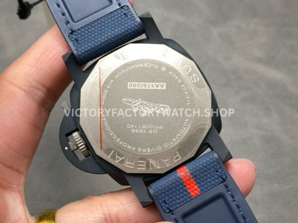 VS Factory Panerai Submersible Pam01466 44mm Ceramic Rubber Strap Blue Dial