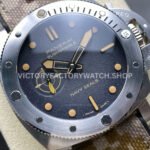 VS Factory Panerai Submersible Pam1518 44mm Steel Rubber Strap Black Dial