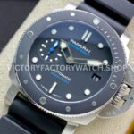 VS Factory Panerai Submersible Pam00683 42mm Steel Black Rubber Strap Black Dial