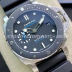 VS Factory Panerai Submersible Pam00683 42mm Steel Black Rubber Strap Black Dial