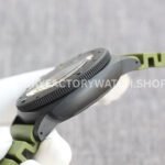 VS Factory Panerai Submersible Pam00961 42mm Black Carbon Fiber Marina Green Rubber Strap Black Dial