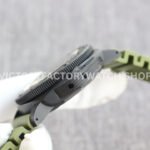 VS Factory Panerai Submersible Pam00961 42mm Black Carbon Fiber Marina Green Rubber Strap Black Dial