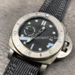VS Factory Panerai Submersible Pam00984 47mm Titanium Canvas Strap Black Dial