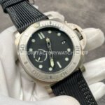 VS Factory Panerai Submersible Pam00984 47mm Titanium Canvas Strap Black Dial