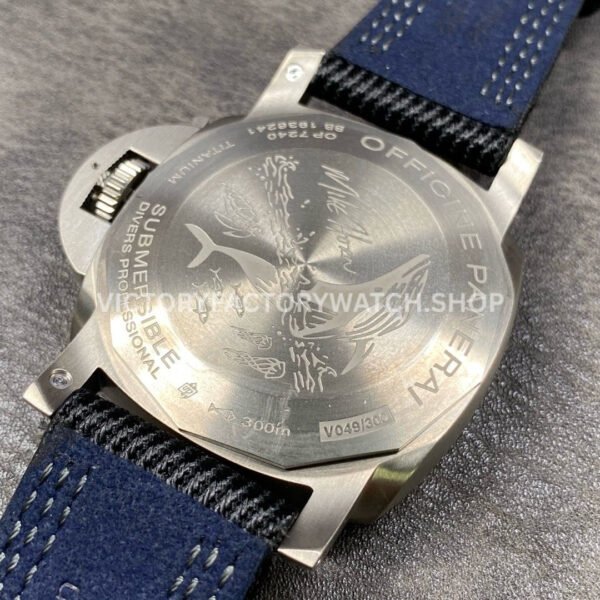 VS Factory Panerai Submersible Pam00984 47mm Titanium Canvas Strap Black Dial