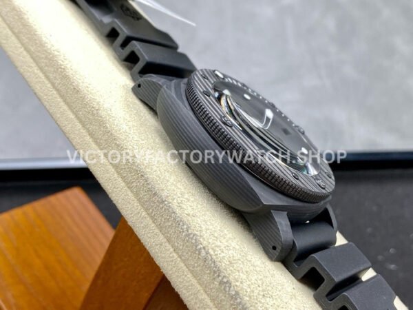 VS Factory Panerai Submersible Pam02231 42mm Black Carbon Fiber Black Rubber Strap Black Dial