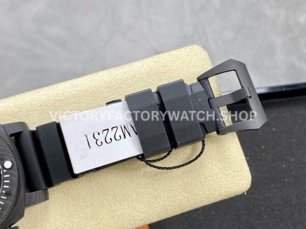 VS Factory Panerai Submersible Pam02231 42mm Black Carbon Fiber Black Rubber Strap Black Dial