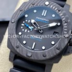 VS Factory Panerai Submersible Pam02231 42mm Black Carbon Fiber Black Rubber Strap Black Dial
