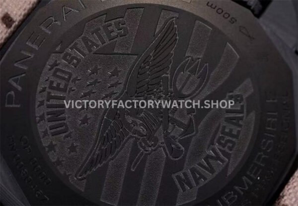 VS Factory Panerai Submersible Pam1513 44mm Carbon Fiber Rubber Strap Black Dial