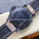 VS Factory Panerai Submersible Pam1513 44mm Carbon Fiber Rubber Strap Black Dial