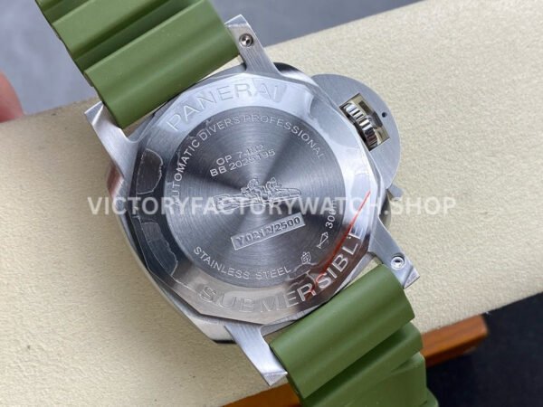 VS Factory Panerai Submersible Quarantaquattro Bianco Pam1226 44mm Steel Green Rubber Strap White Dial