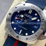 VS Factory Panerai Submersible Quarantaquattro Luna Rossa Pam01391 44mm Steel Rubber Strap Dial