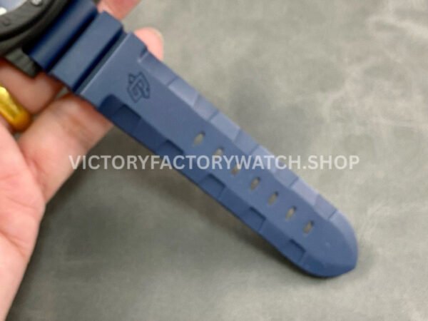 VS Factory Panerai Submersible Quarantaquattro Pam01232 44mm Carbon Fiber Rubber Strap Blue Dial