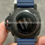 VS Factory Panerai Submersible Quarantaquattro Pam01232 44mm Carbon Fiber Rubber Strap Blue Dial