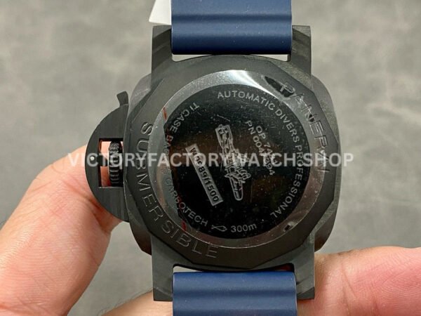 VS Factory Panerai Submersible Quarantaquattro Pam01232 44mm Carbon Fiber Rubber Strap Blue Dial