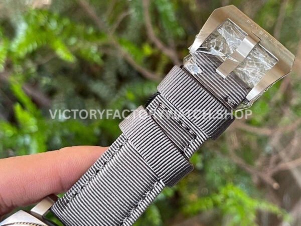 VS Factory Panerai Submersible Quarantaquattro Pam01288 44mm Steel Canvas Strap Grey Dial