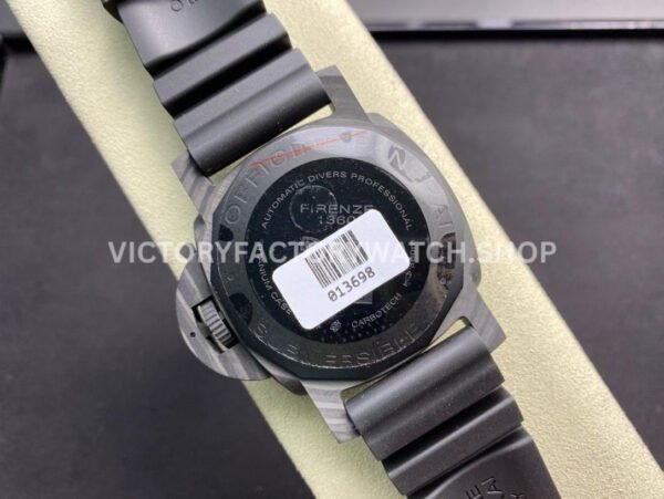 VS Factory Panerai Submersible pam01616 47mm Black Carbon Fiber Black Rubber Strap Black Dial